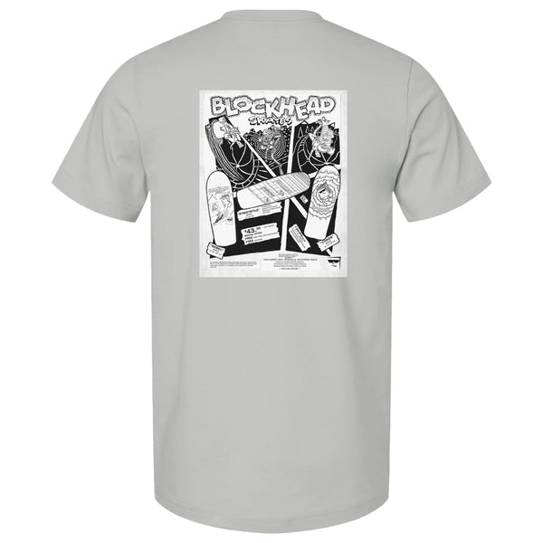 90's BLOCKHEAD フリークショー Tシャツ 1985 Thrasher Ad - Black or Gray T-Shirts - Limited stock