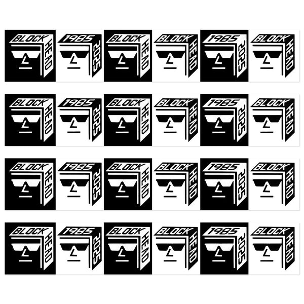 Blockhead 84 stickers - 40 year anniversary - 4 pack