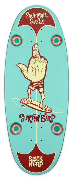 Surfin' Bird 11x29” - Strip Mall Surfer with custom grip tape