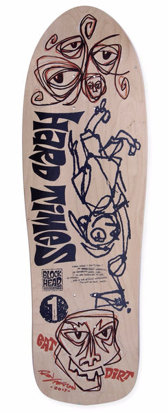 skARTplanks Ron Cameron hand painted one-of-a-kind Hard Times reissue. SOLD OUT