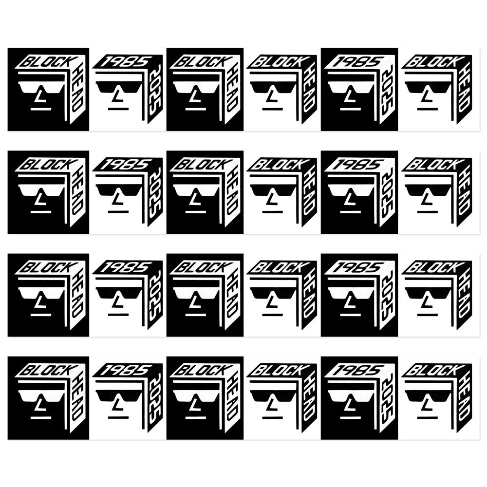 Blockhead 84 stickers - 40 year anniversary - 4 pack