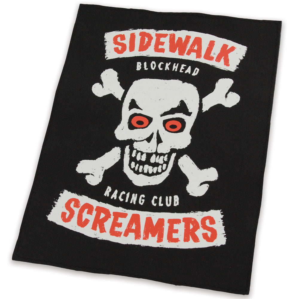 Sidewalk Screamers XL back patch 12” x 16” - Launching Tuesday 9/1 at Noon PST!
