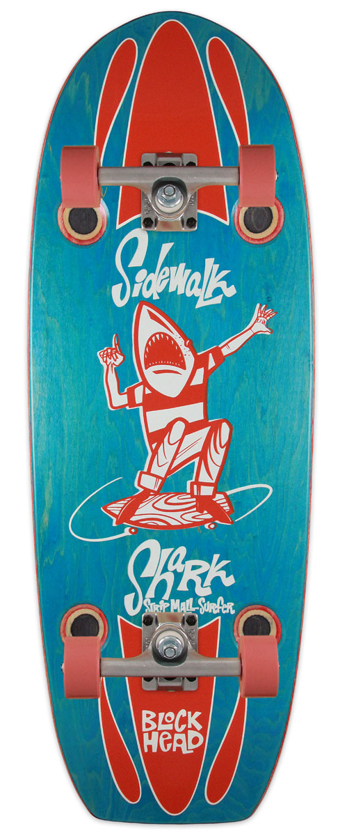 Sidewalk Shark 11” - Strip Mall Surfer - premium complete skateboard* -  Low Stock, Order Now!