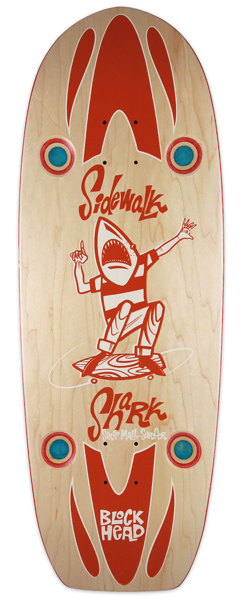 Sidewalk Shark 11” - Strip Mall Surfer - Deck with pre-installed grip tape - Available Now - Low stock!