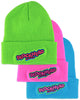NEW! Blockhead Skates embroidered neon beanie - Blockhead x Findlay x Think Tank - green, pink or blue - One-size-fits all!