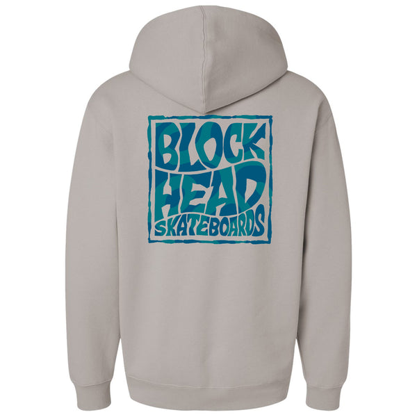 NEW! Stacked Logo Pullover Hoodie - Cement Gray