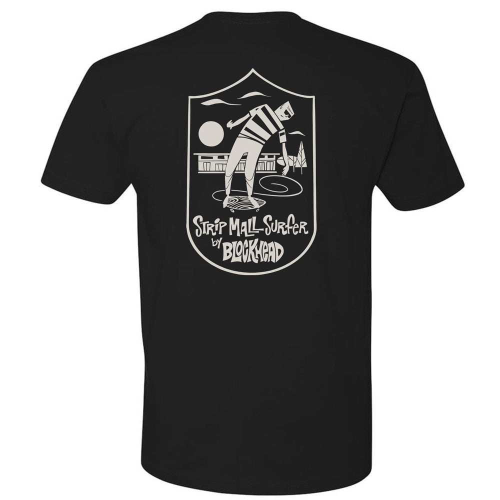 Strip Mall Surfer T-shirt - Black or white - AVAILABLE NOW!