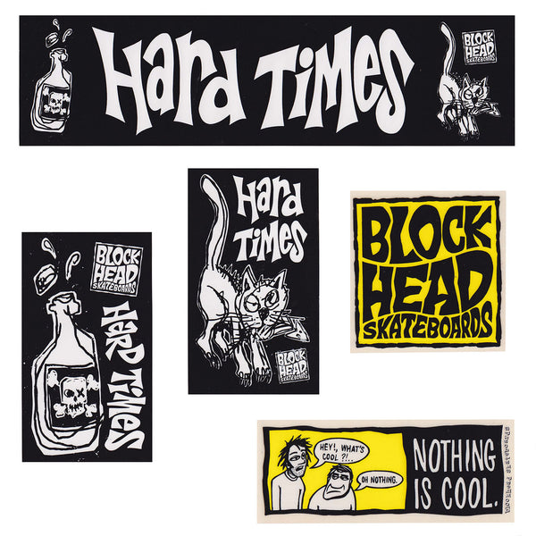 Blockhead NOS sticker pack – blockheadskateboards.com